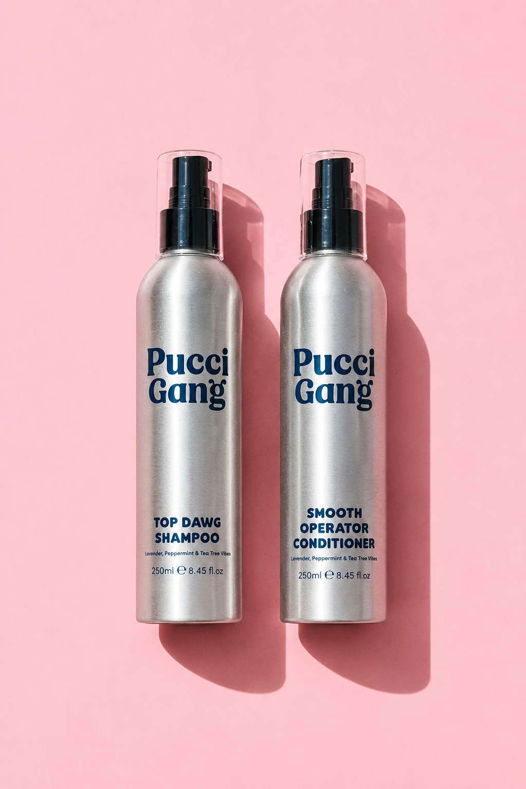 Pucci Gang Lavender, Peppermint & Tea Tree Duo, dog shampoo and conditioner set